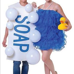 Adult couples costume soap and loofah